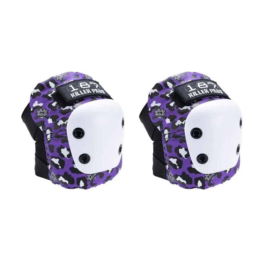 187 Junior Pad Set Purple Leopard