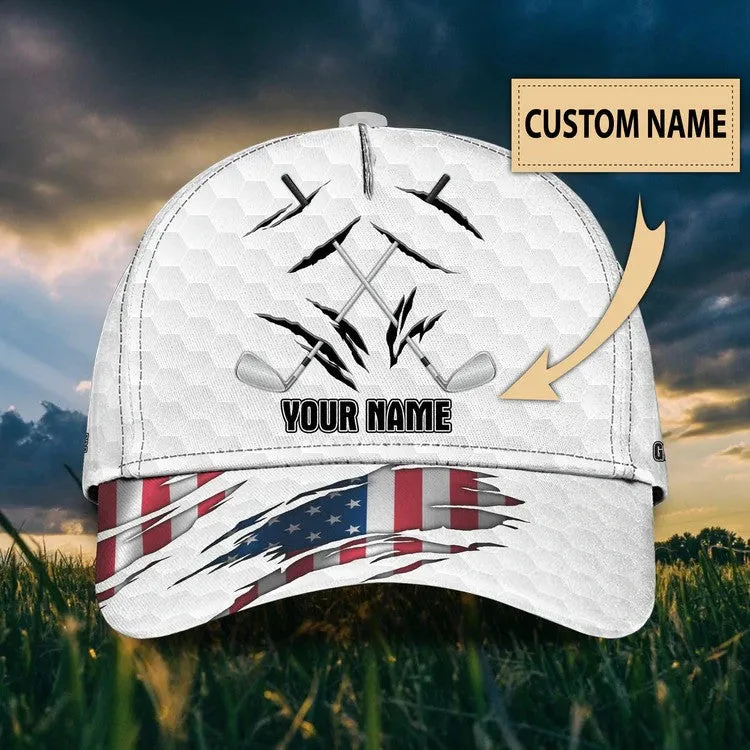 4th of July Personalized Golf Cap for Men 3D All Over Printed for Golf Players