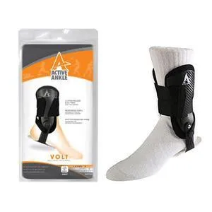 Active Ankle Volt Rigid Ankle Brace, Black, Small