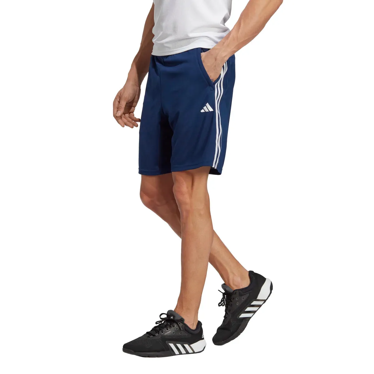 adidas Men's Train Essentials Piqué 3-Stripes Training Shorts (Tall)