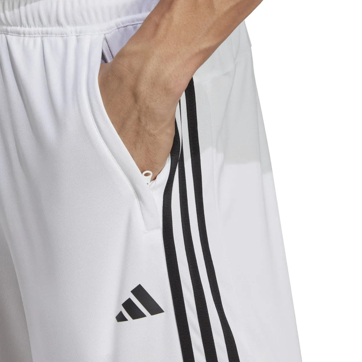 adidas Men's Train Essentials Piqué 3-Stripes Training Shorts (Tall)