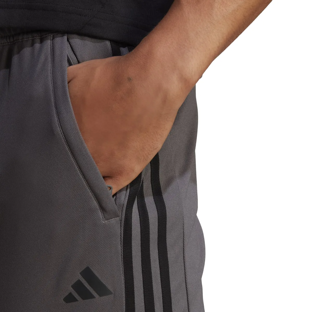 adidas Men's Train Essentials Piqué 3-Stripes Training Shorts (Tall)