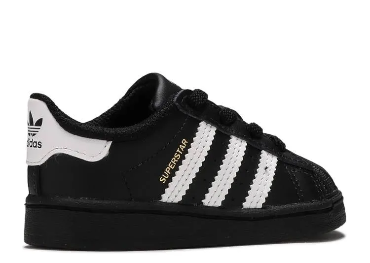 Adidas SUPERSTAR INFANT 'CORE BLACK' sneakers, black