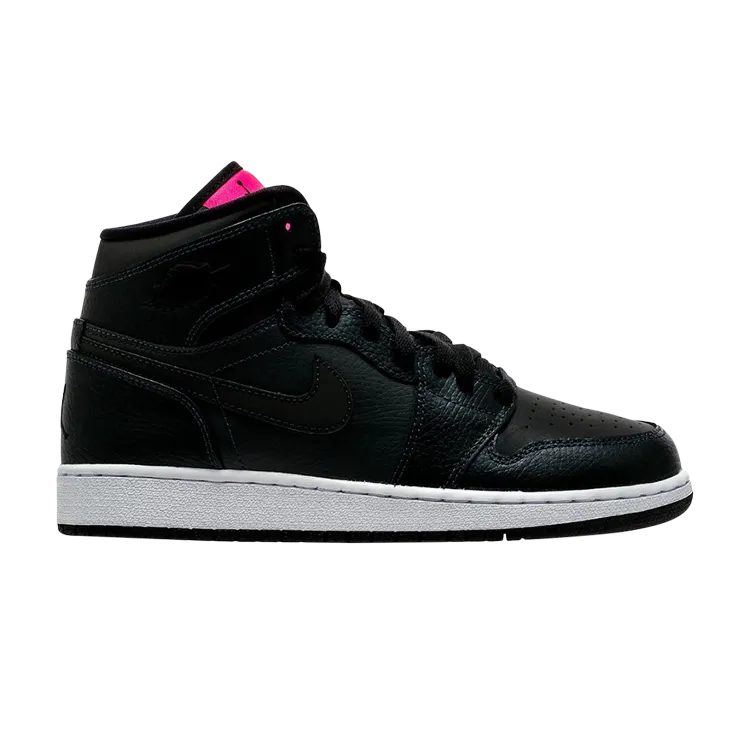 Air Jordan 1 Retro High GS 'Black Pink' Sneakers, Black