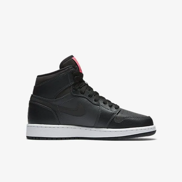 Air Jordan 1 Retro High GS 'Black Pink' Sneakers, Black