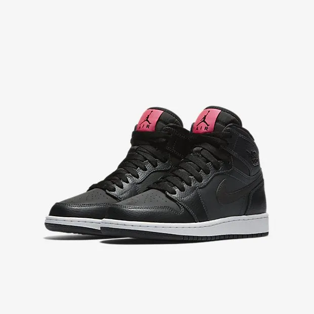 Air Jordan 1 Retro High GS 'Black Pink' Sneakers, Black