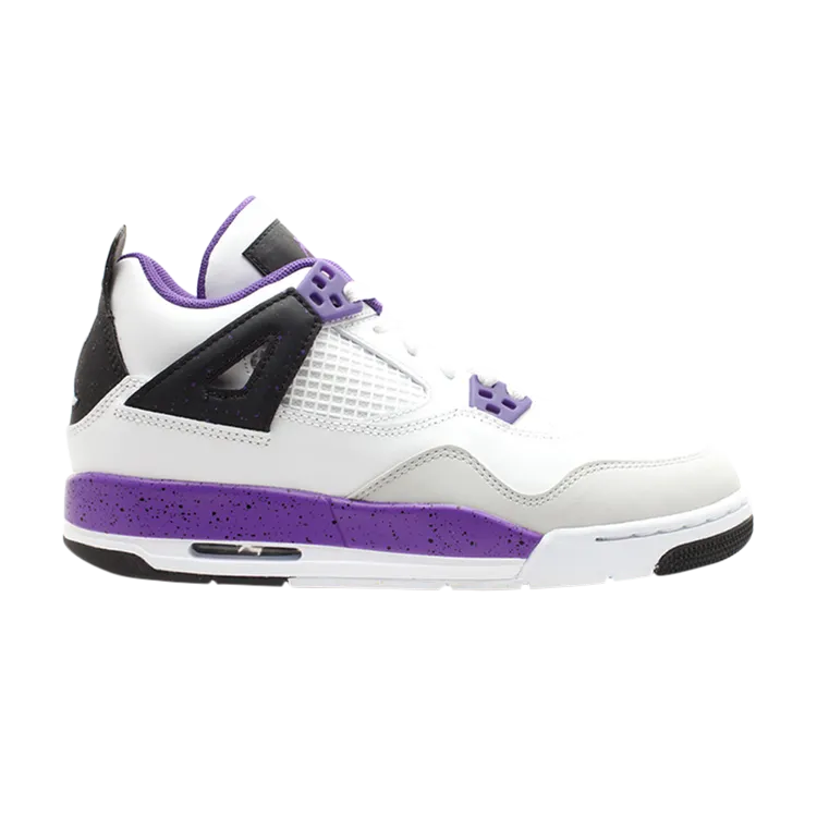 Air Jordan 4 Retro GS 'Ultraviolet' Sneakers, White