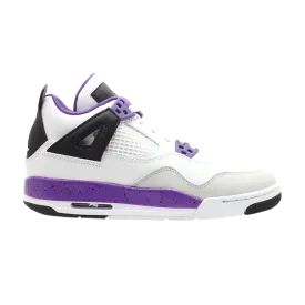 Air Jordan 4 Retro GS 'Ultraviolet' Sneakers, White