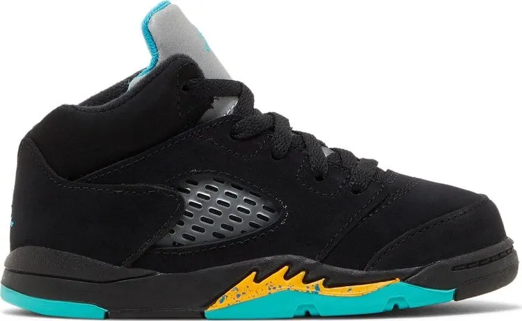 Air Jordan 5 Retro TD Aqua sneakers, black