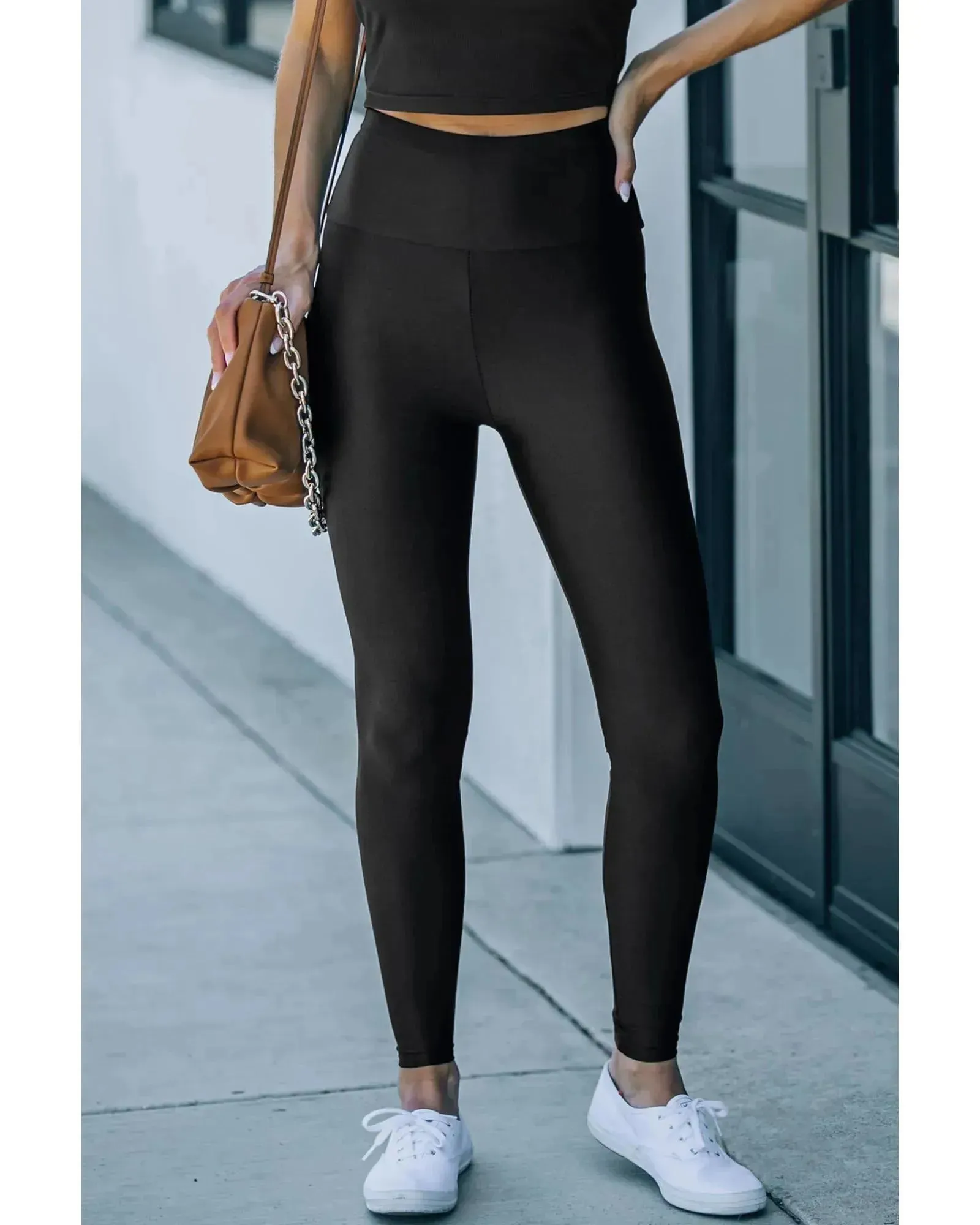 Azura Exchange High Rise Leggings with Waist Cincher - XL