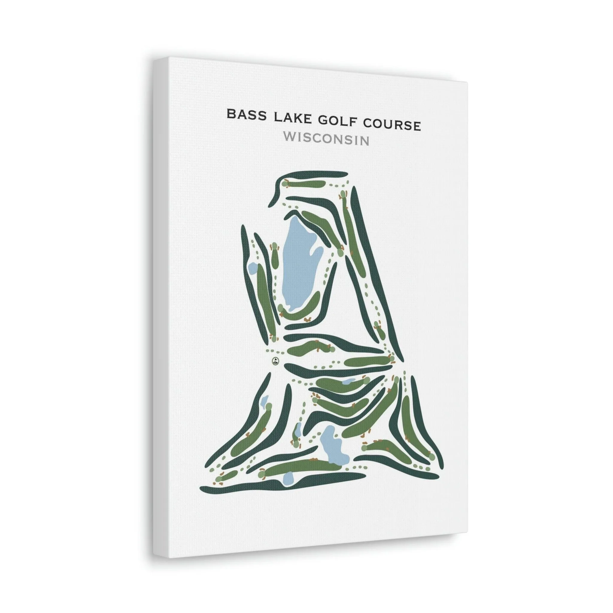 Bass Lake Golf Course, Wisconsin - Printed Golf Courses