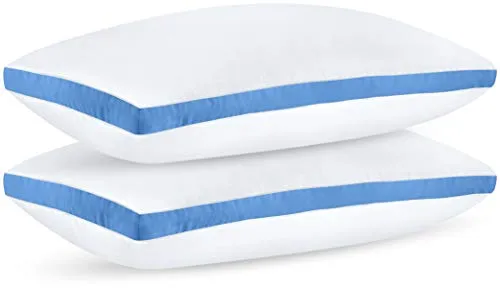 Bedding Gusseted Pillow (2-Pack) Premium Quality - Side Back Sleepers