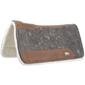 Cashel Grey Performance Felt Pad with Fleece Bottom- 31"X33"