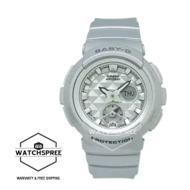 Casio Baby-G Standard Analog Digital White Resin Strap Watch BGA195-8A