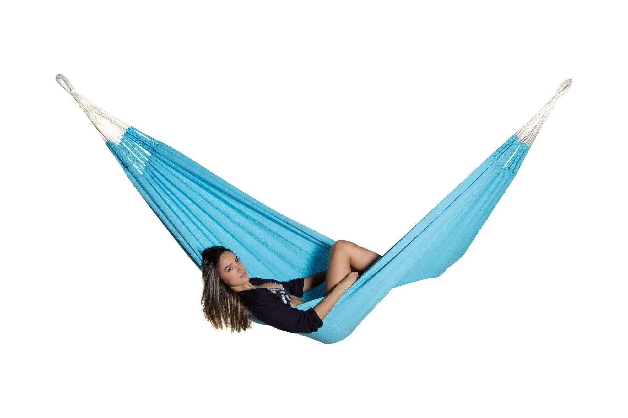 Colombian Double Hammock with Bamboo Stand