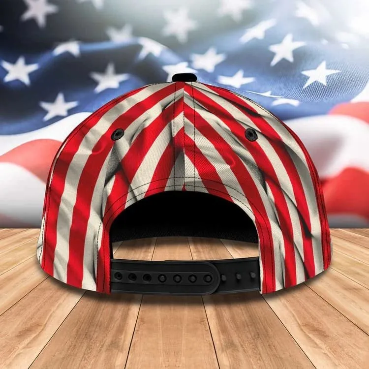 Customized Funny Eagle American Flag 3D Baseball Cap, Eagle USA Hat