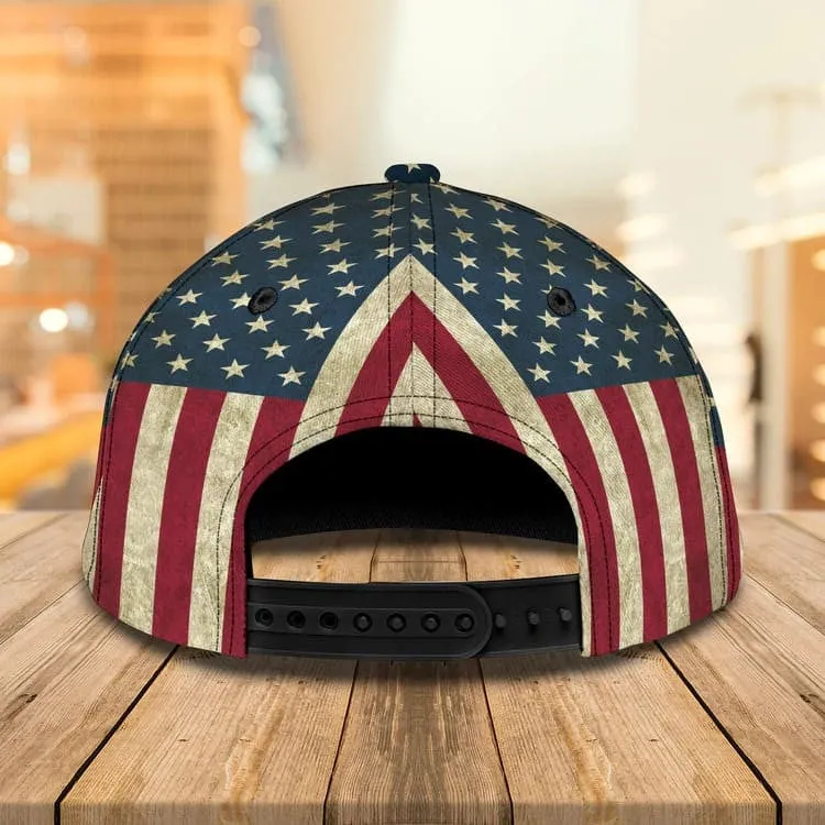 Customized Funny Eagle American Flag 3D Baseball Cap, Eagle USA Hat