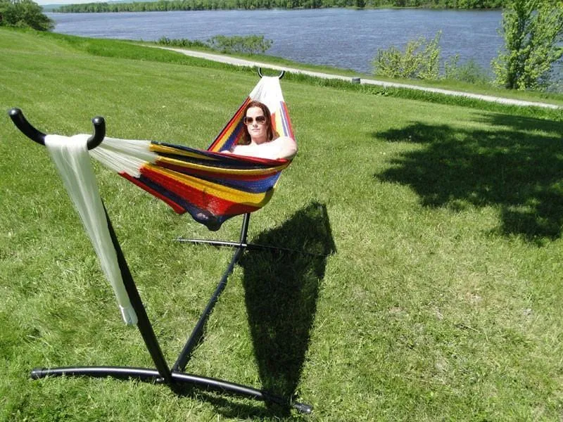 Double Mayan Hammock with Universal Stand