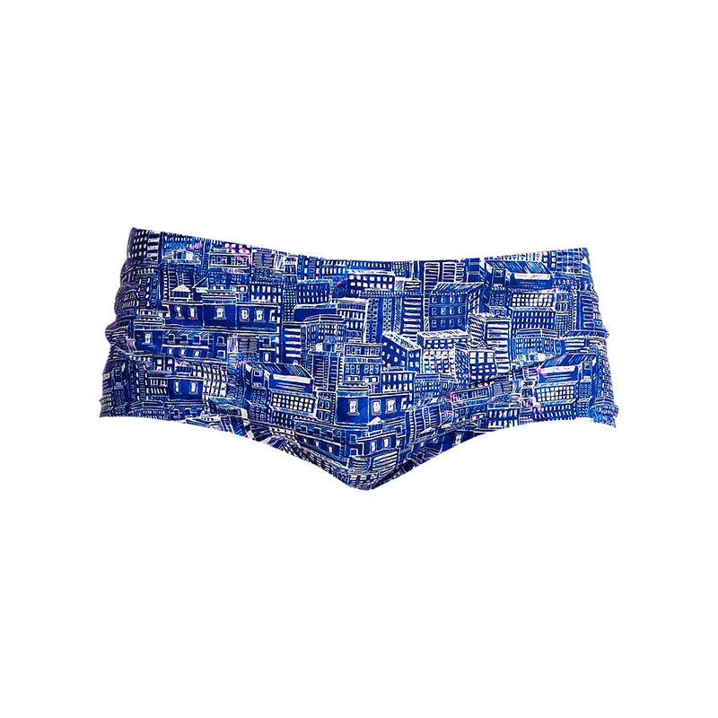 Funky Trunks - Sky City - Mens Plain Front Trunks