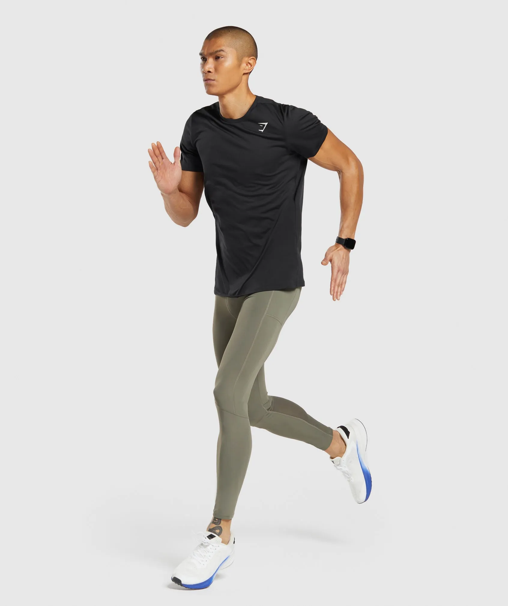 Gymshark Control Baselayer Leggings - Base Green