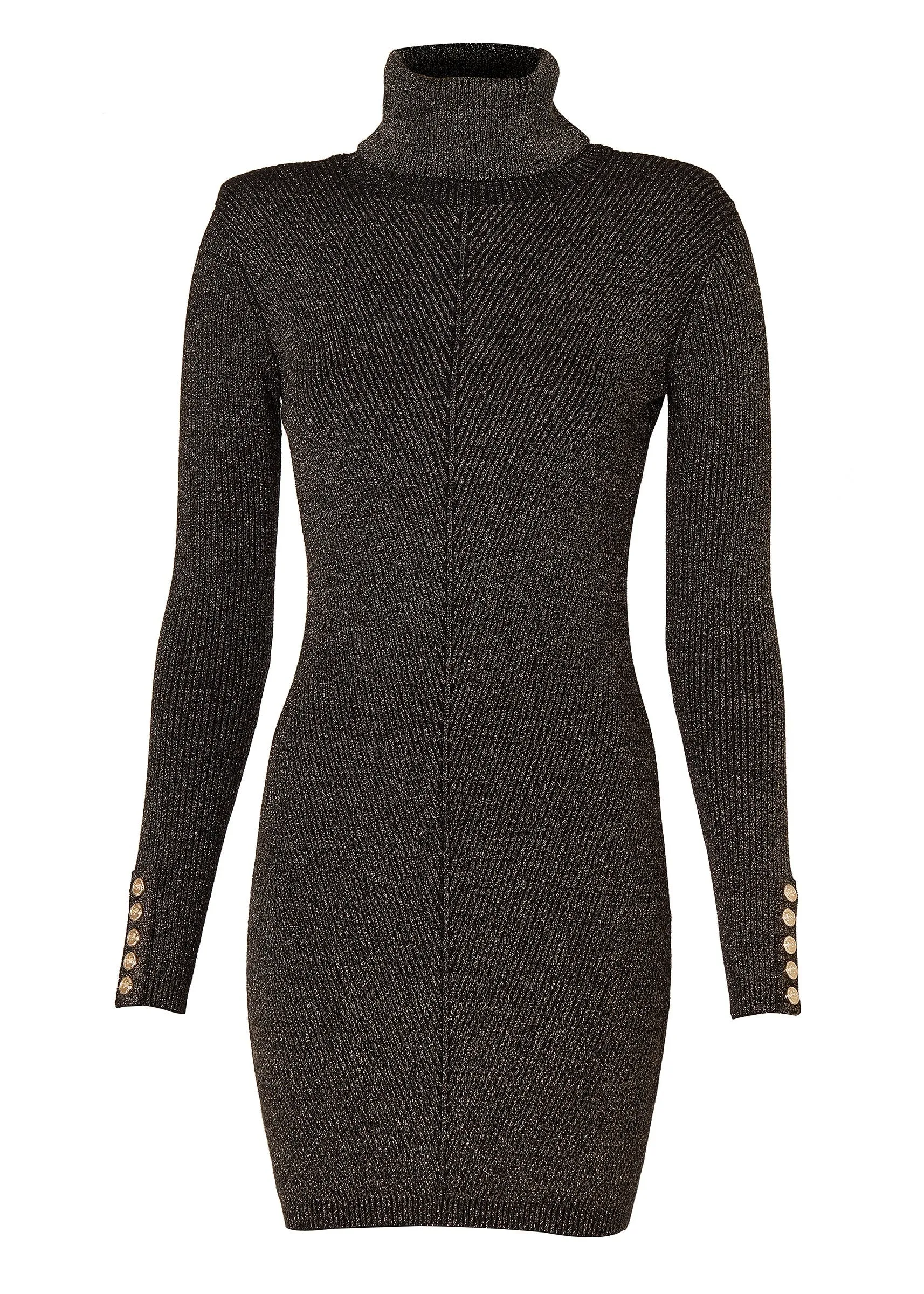 Holland Cooper Kensington Mini Dress in Black Gold