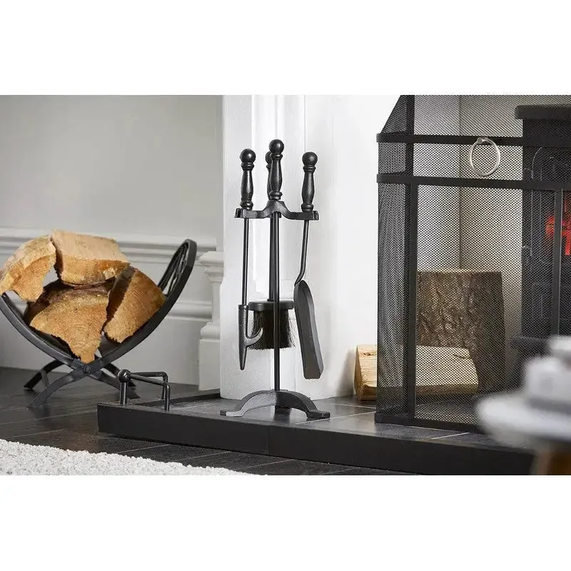 Inglenook Fire68 4-Piece Black Companion Set