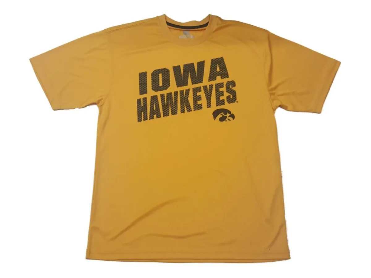 Iowa Hawkeyes Colosseum Yellow Short Sleeve Crew Neck Performance T-Shirt (L)