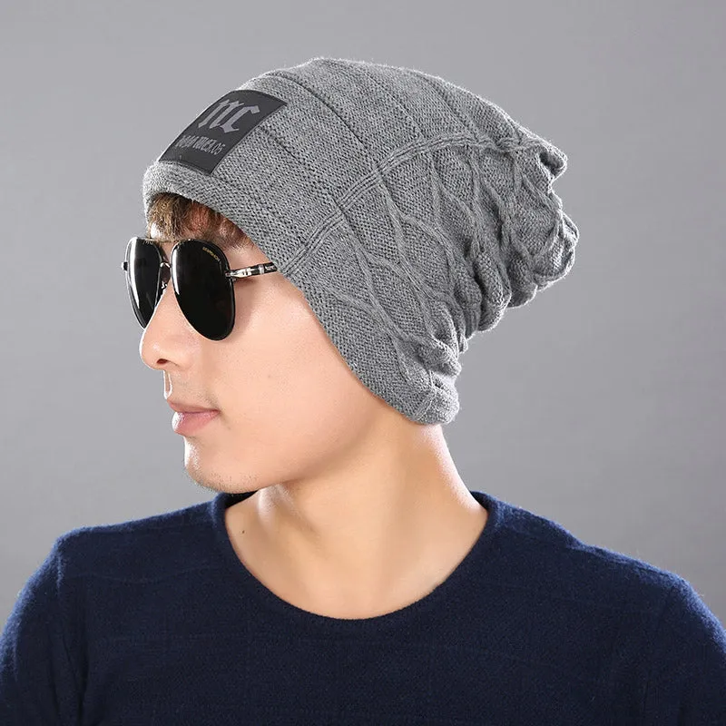 Knitted Striped Beanie