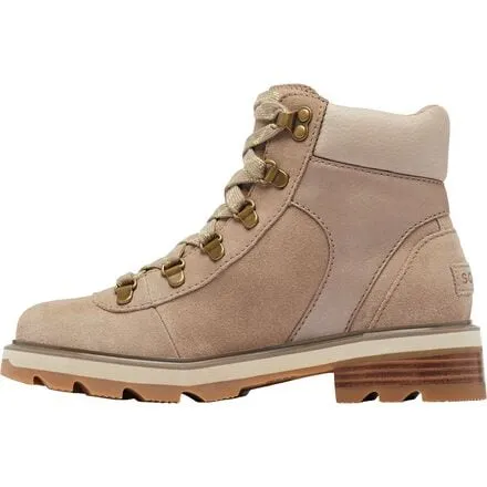 Lennox Hiker Stkd WP women's boots SOREL, color Omega Taupe/Gum 2