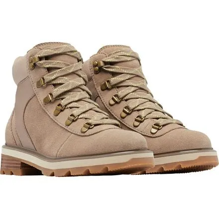 Lennox Hiker Stkd WP women's boots SOREL, color Omega Taupe/Gum 2