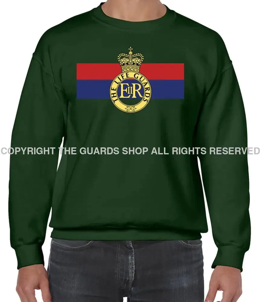 Life Guards Cap Badge Front Printed Sweater