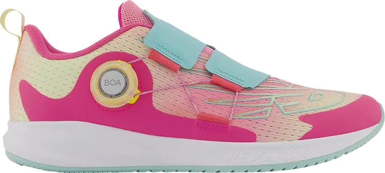 New Balance FuelCore Reveal v3 BOA Big Kid Wide 'Hi-Pink Surf' Sneakers, Pink