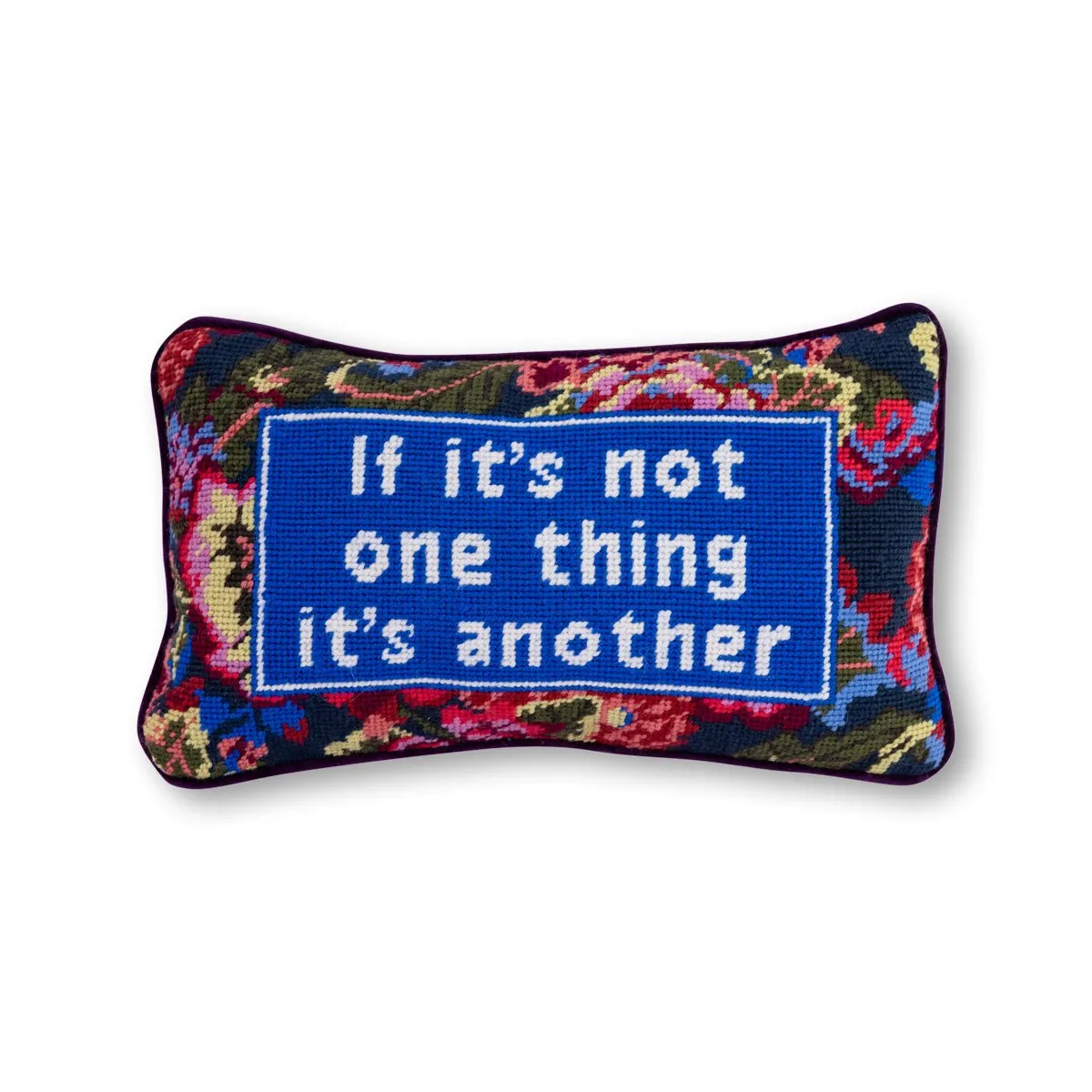 Not One Thing Needlepoint Pillow