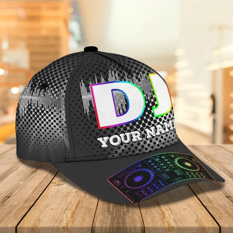 Personalized DJ Cap for Women, 3D Classic Cap All Over Print for DJ Players