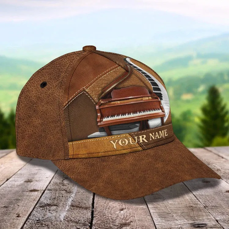 Personalized Piano Cap, In music I get to lose my mind Piano Cap for girl