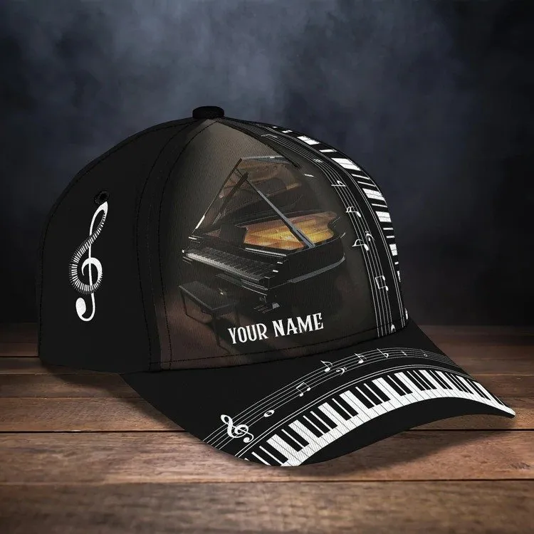 Personalized Piano Cap, In music I get to lose my mind Piano Cap for girl