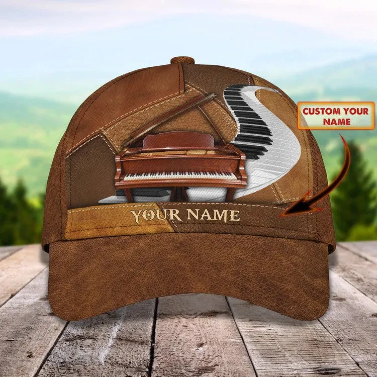 Personalized Piano Cap, In music I get to lose my mind Piano Cap for girl