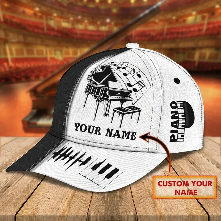 Personalized Piano Cap, In music I get to lose my mind Piano Cap for girl