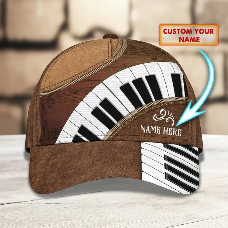 Personalized Piano Cap, In music I get to lose my mind Piano Cap for girl