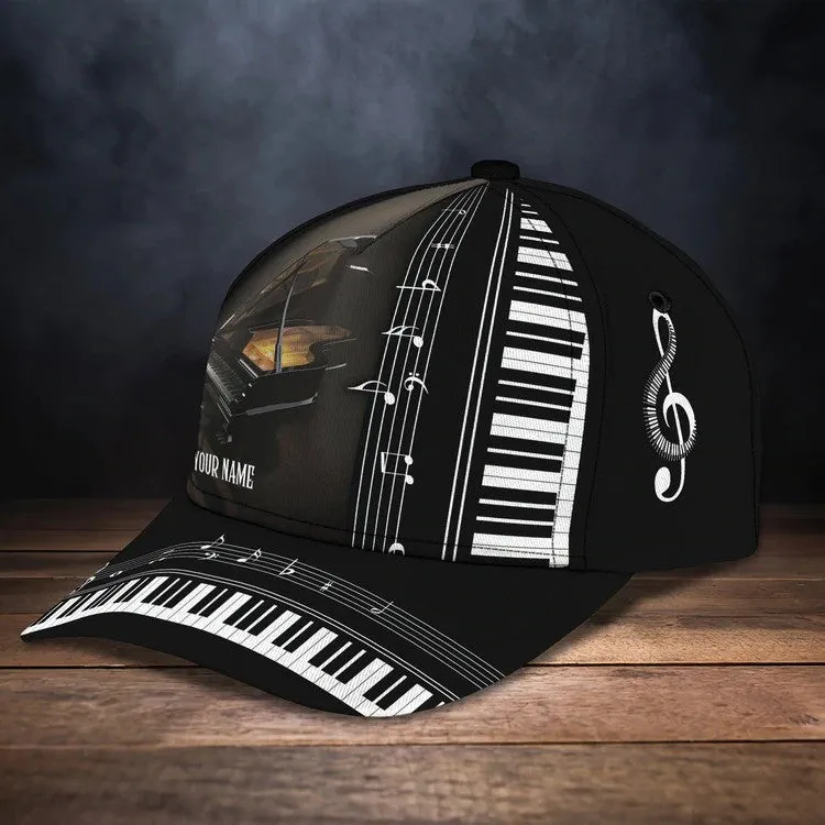 Personalized Piano Cap, In music I get to lose my mind Piano Cap for girl