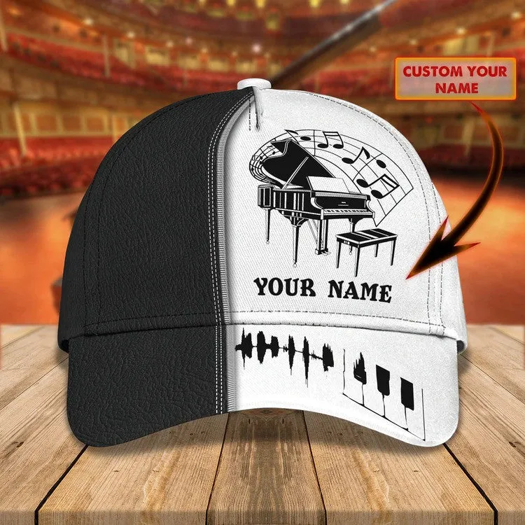 Personalized Piano Cap, In music I get to lose my mind Piano Cap for girl