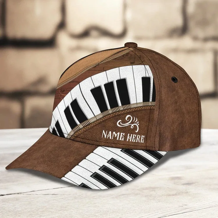 Personalized Piano Cap, In music I get to lose my mind Piano Cap for girl