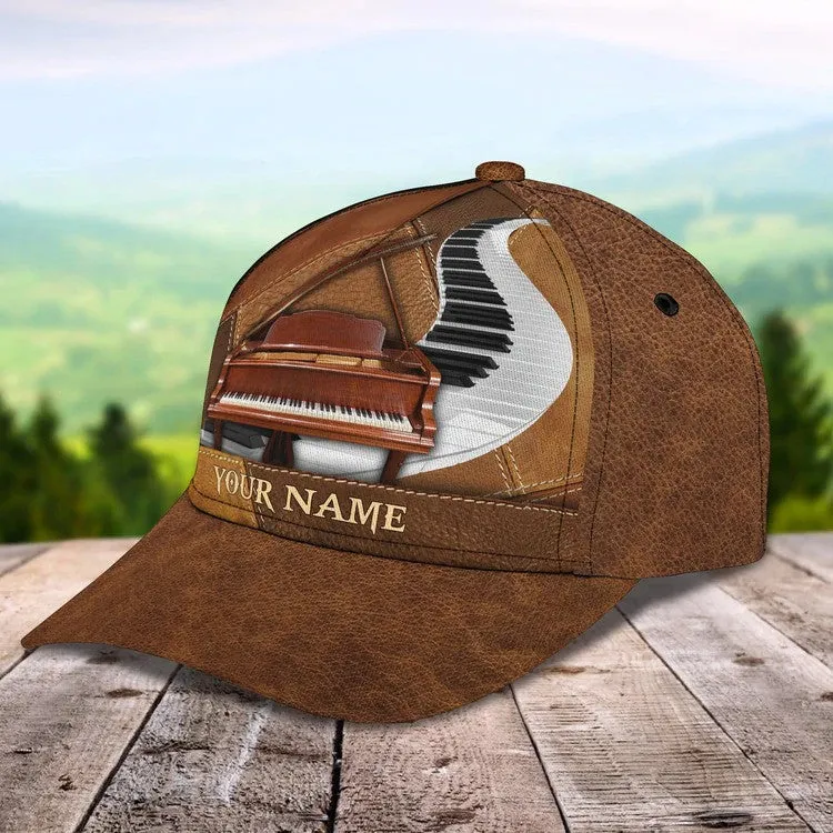 Personalized Piano Cap, In music I get to lose my mind Piano Cap for girl