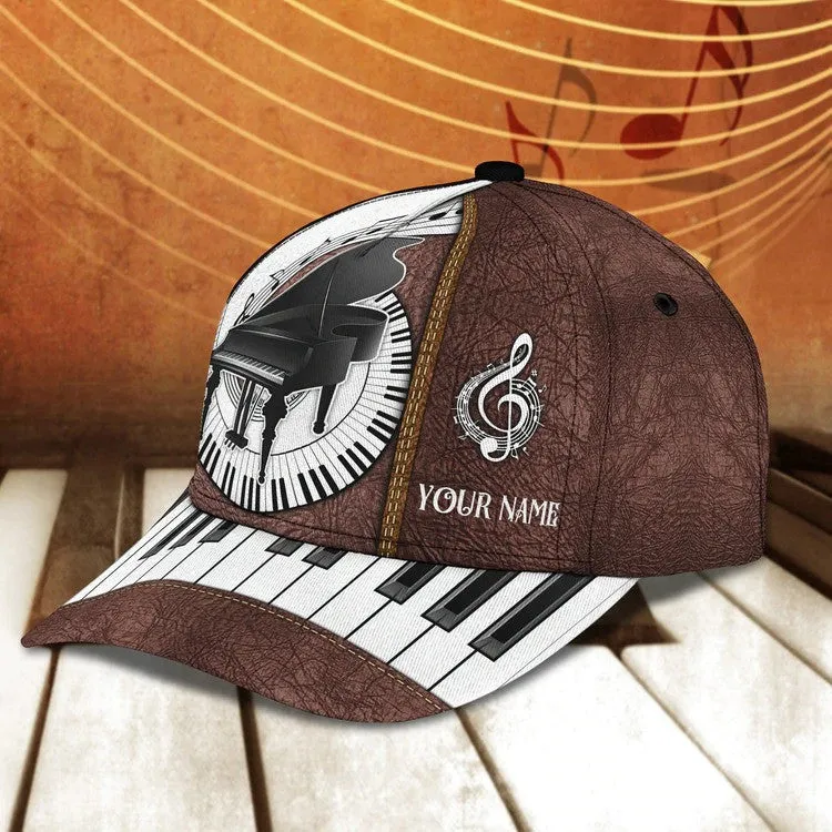 Personalized Piano Cap, In music I get to lose my mind Piano Cap for girl