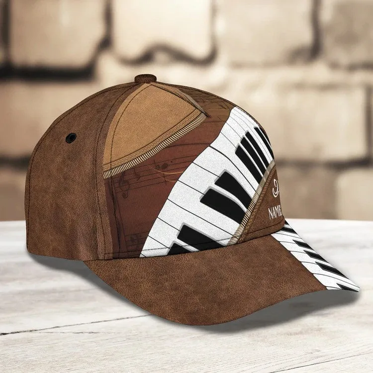 Personalized Piano Cap, In music I get to lose my mind Piano Cap for girl