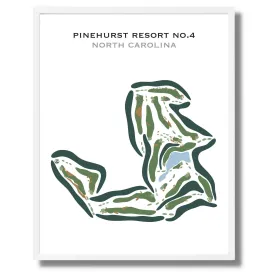 Pinehurst Golf Course No. 4, North Carolina - Printed Golf Courses