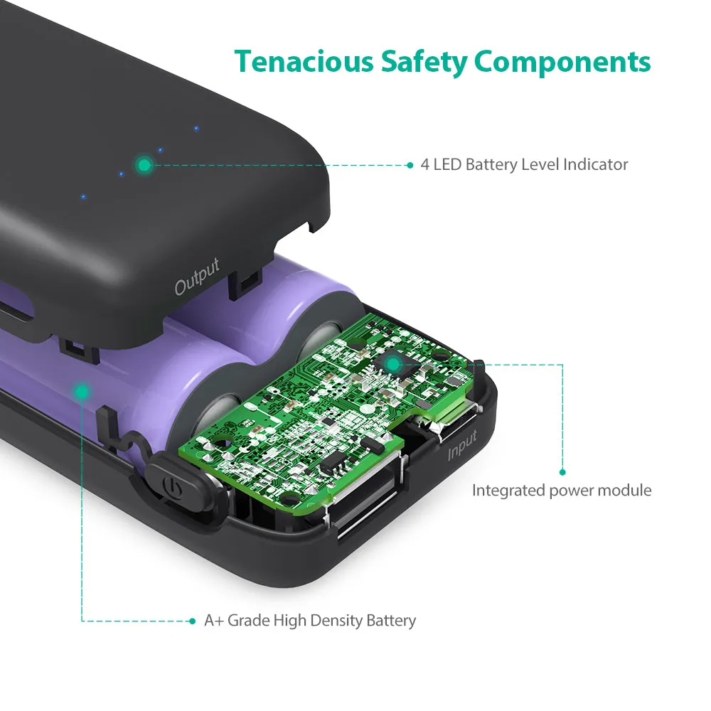 RAVPower 6700mAh Power Bank lightweight and portable battery pack