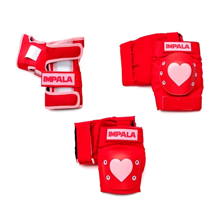 Red Hearts Impala Adult Padding Set