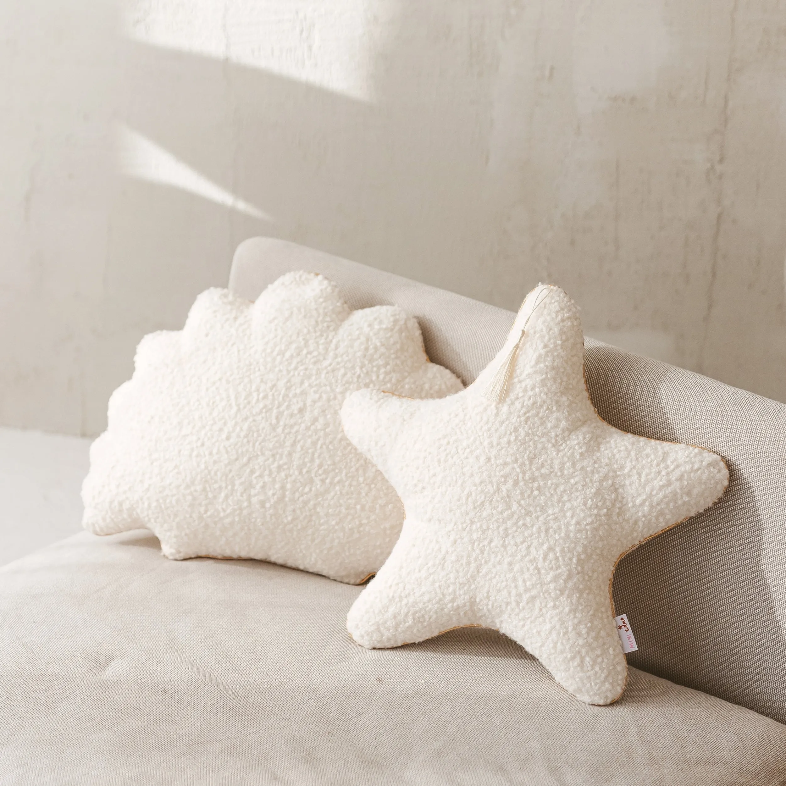 Seashell Pillows, Starfish Throw Pillows, Crustaceancore Decor