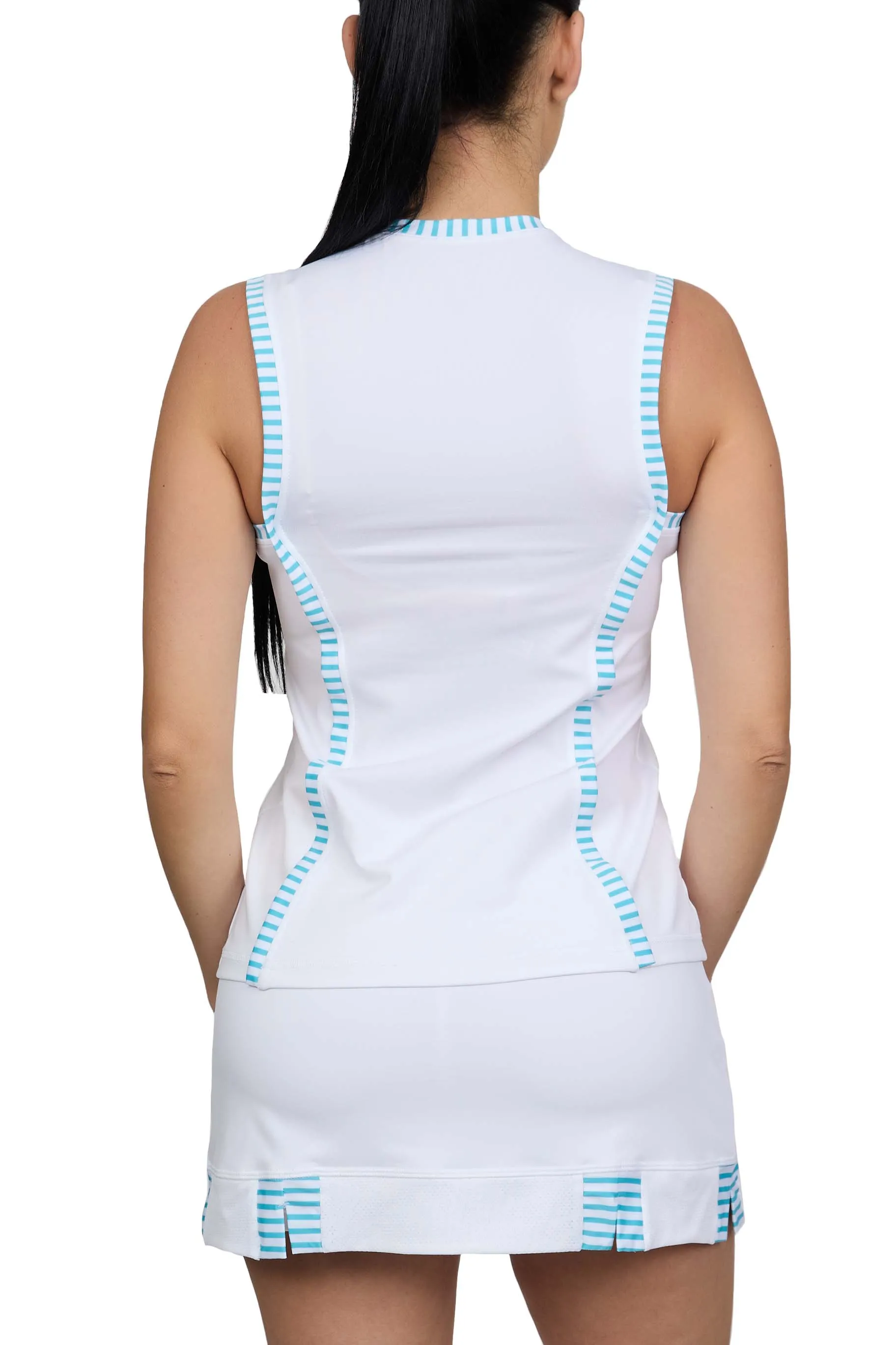 Tennis Tank Top - White Racquet